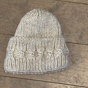 Gelso‎ Bianco grey cream wool hat women’s